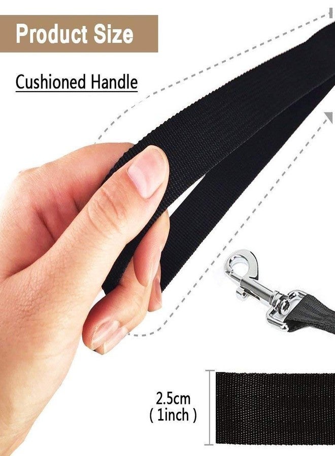 Petlicious & More® Nylon Dog Training Lead Dog Leash Long Leash 20 Ft Long Leash for Dogs Walking Leash (1" Inch Thick x 20 Ft Long) - Black - Image 3